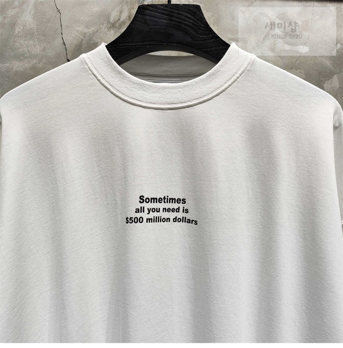 Vetements 베트멍 All You Need 오버사이즈 반팔 티셔츠 의류 4번 이미지
