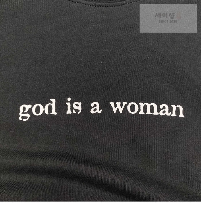 Vetements 베트멍 God Is A Woman 크롭 박시 티셔츠 의류 6번 이미지
