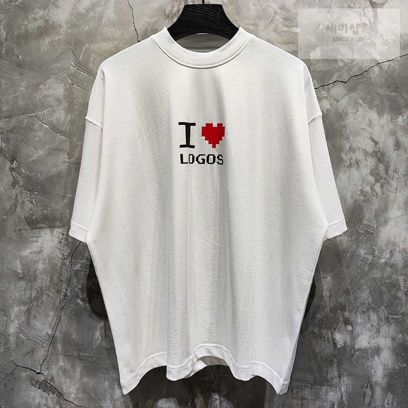 Vetements 베트멍 ‘I Love Logos’ 오버사이즈 반팔 티셔츠 의류 10번 이미지