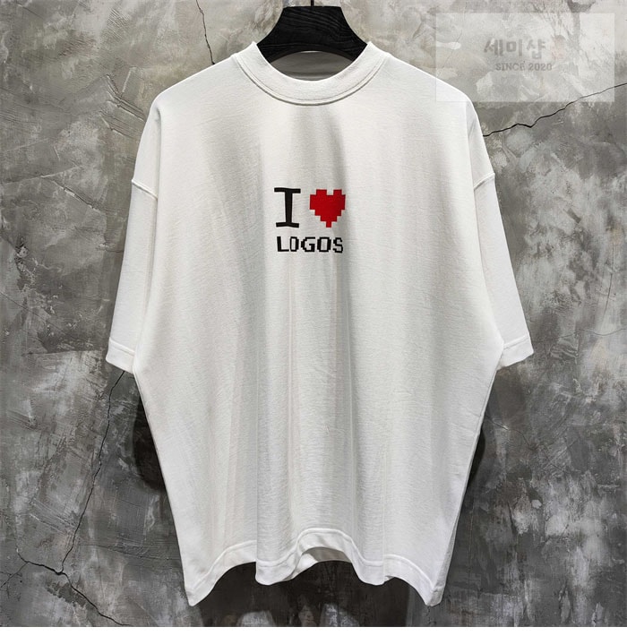 Vetements 베트멍 ‘I Love Logos’ 오버사이즈 반팔 티셔츠 의류 1번 이미지
