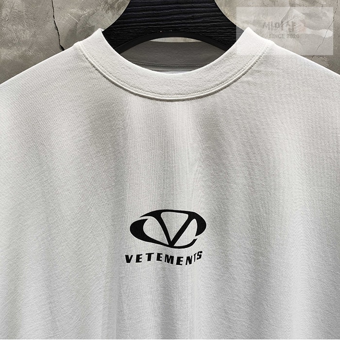 Vetements 베트멍 Oval 로고 오버사이즈 반팔 티셔츠 의류 3번 이미지
