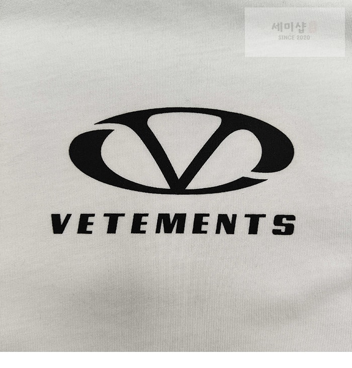 Vetements 베트멍 Oval 로고 오버사이즈 반팔 티셔츠 의류 4번 이미지