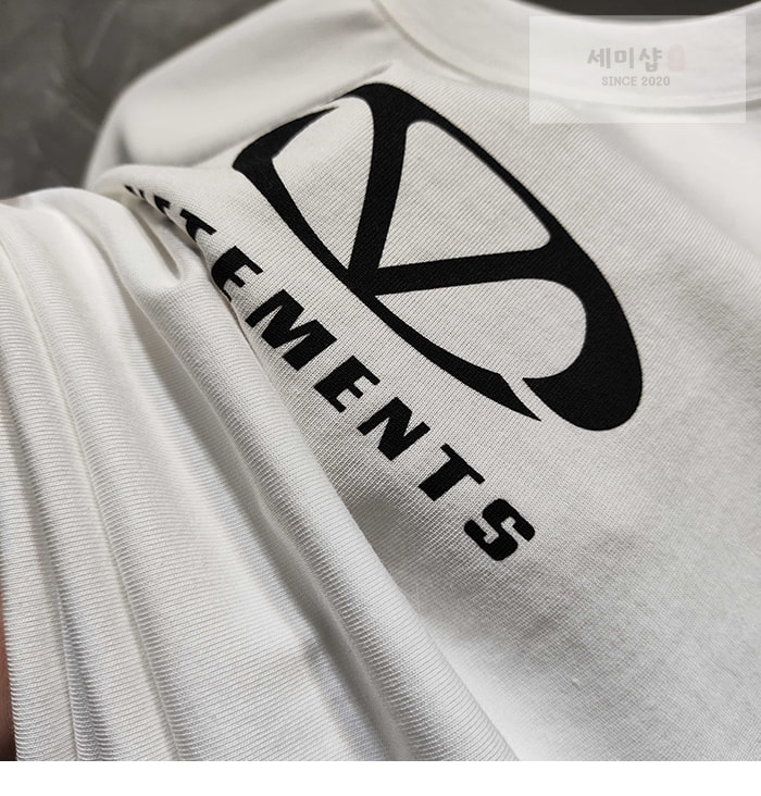 Vetements 베트멍 Oval 로고 오버사이즈 반팔 티셔츠 의류 6번 이미지