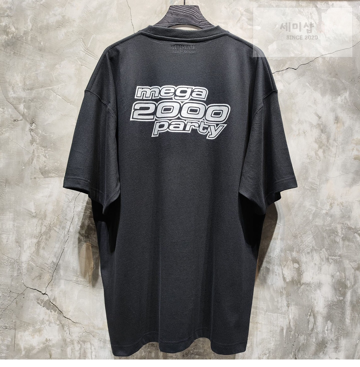 Vetements 베트멍 Y2K 반팔 티셔츠 블랙 의류 6번 이미지