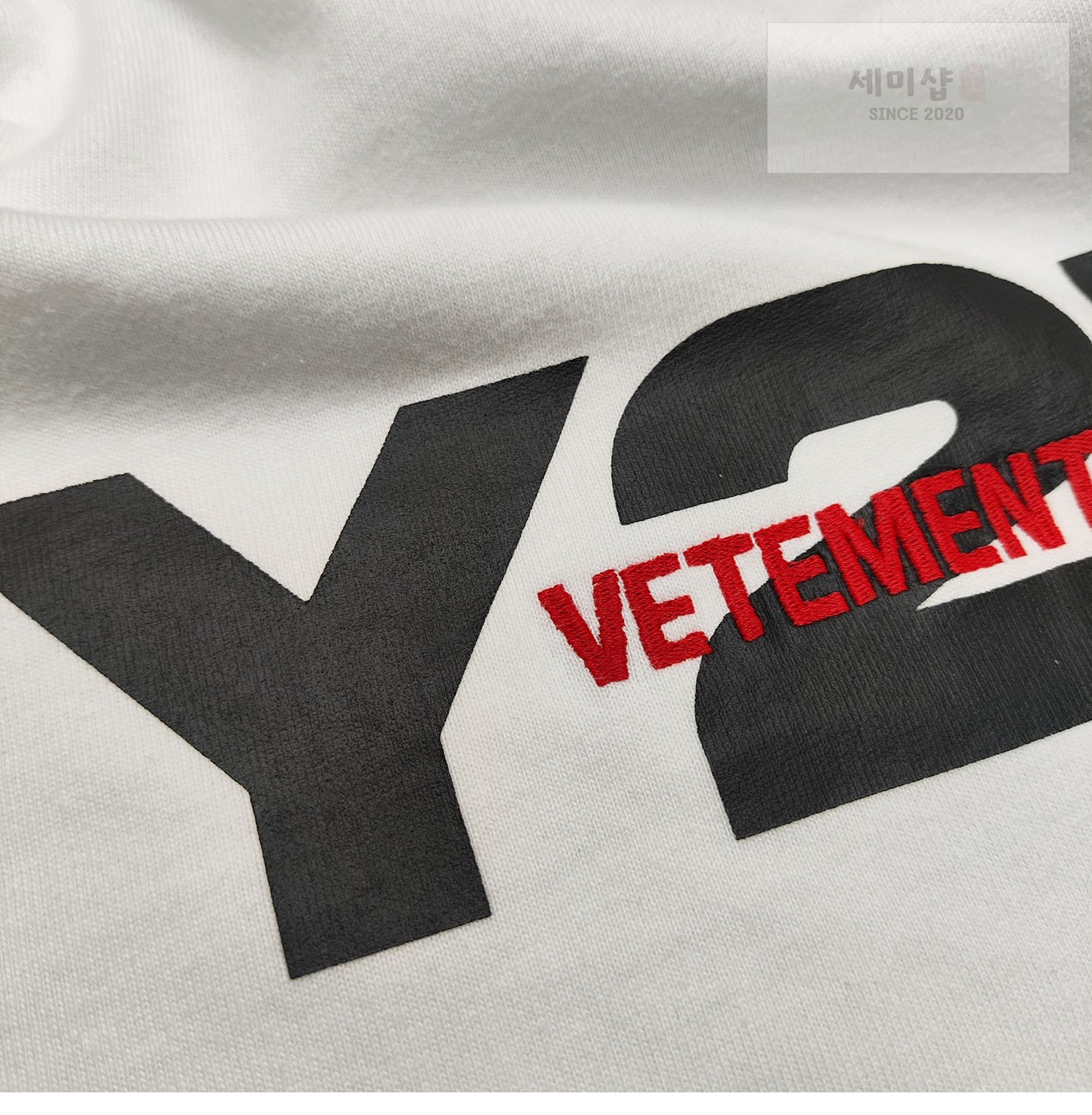 Vetements 베트멍 Y2K 반팔 티셔츠 화이트 의류 10번 이미지