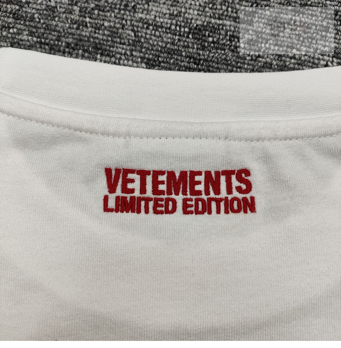 Vetements 베트멍 Y2K 반팔 티셔츠 화이트 의류 12번 이미지