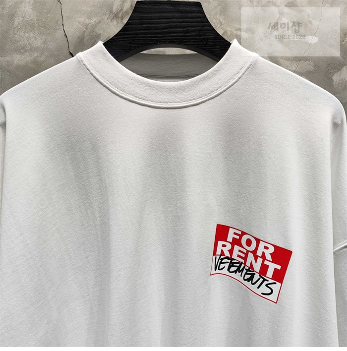 Vetements 베트멍 for Rent 오버사이즈 반팔 티셔츠 의류 4번 이미지