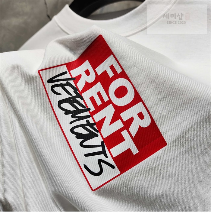 Vetements 베트멍 for Rent 오버사이즈 반팔 티셔츠 의류 5번 이미지