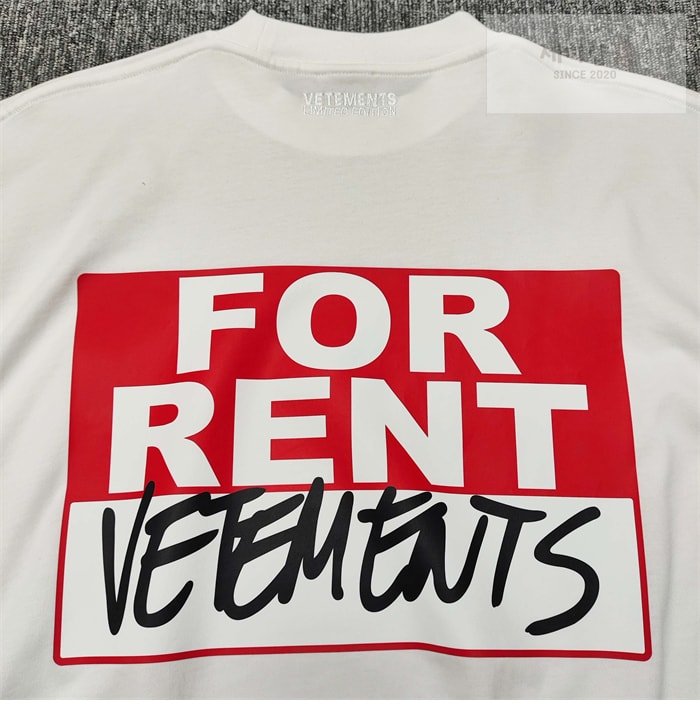 Vetements 베트멍 for Rent 오버사이즈 반팔 티셔츠 의류 9번 이미지