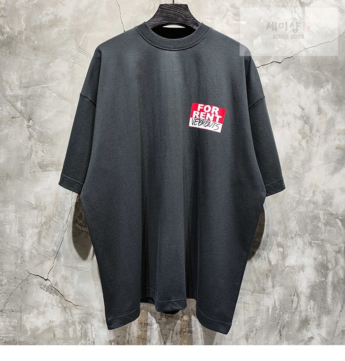 Vetements 베트멍 for Rent 오버사이즈 반팔 티셔츠 의류 3번 이미지