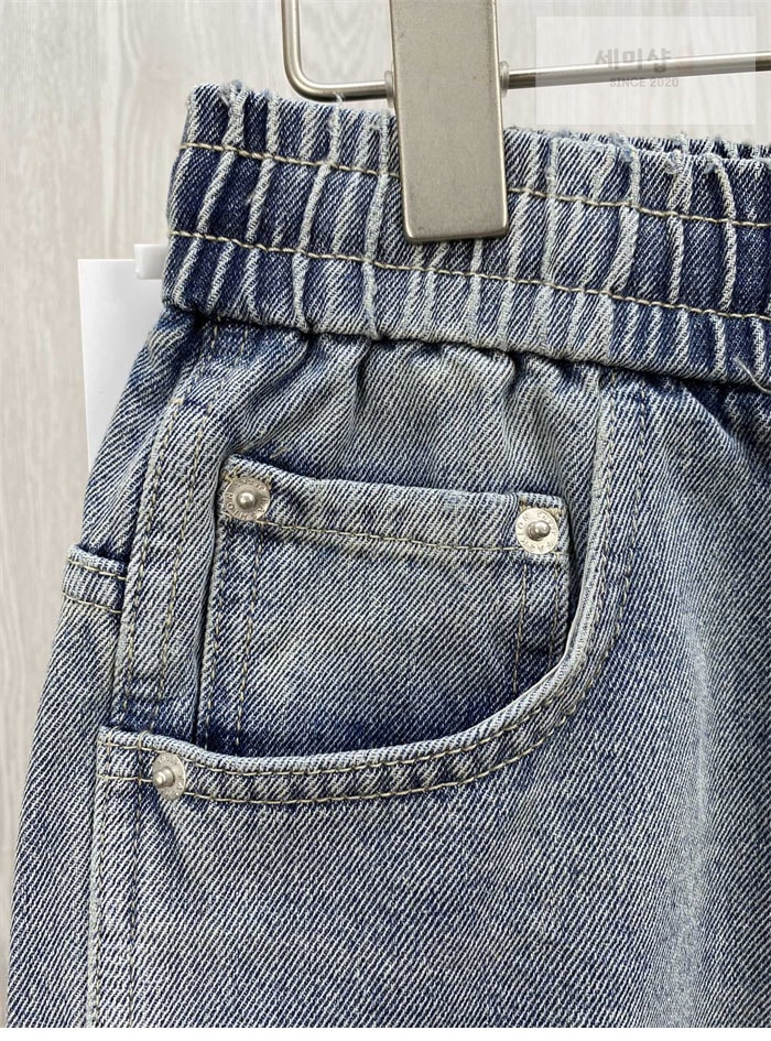 Bottega Veneta 보테가베네타 밴딩 와이드 데님 진 의류 9번 이미지
