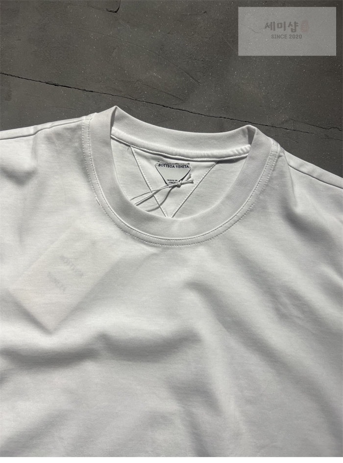 Bottega Veneta 보테가베네타 성냥 자수 파마 코튼 반팔 티셔츠 의류 16번 이미지