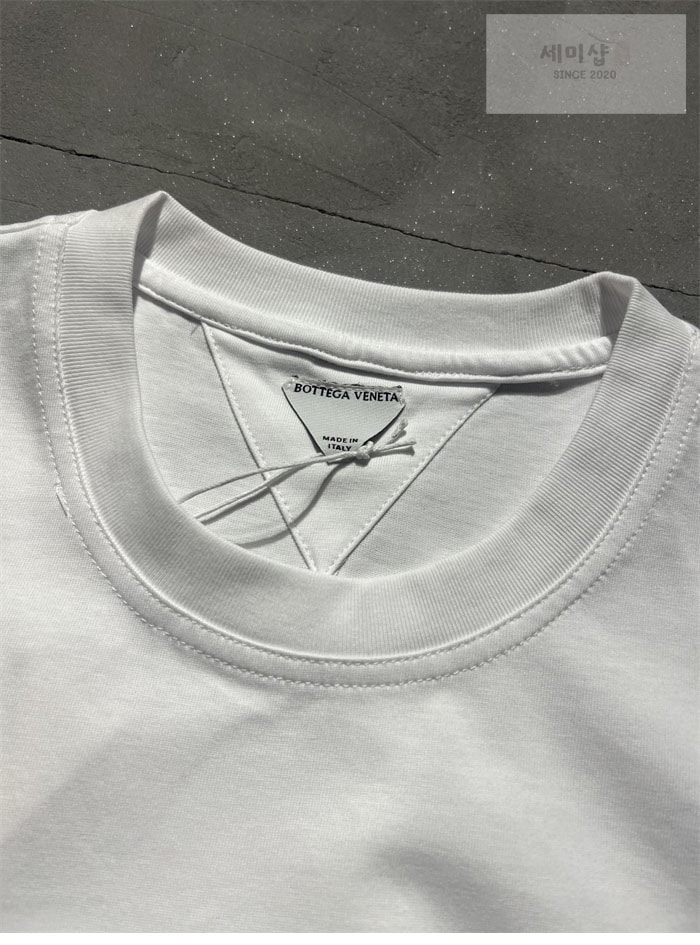 Bottega Veneta 보테가베네타 성냥 자수 파마 코튼 반팔 티셔츠 의류 8번 이미지