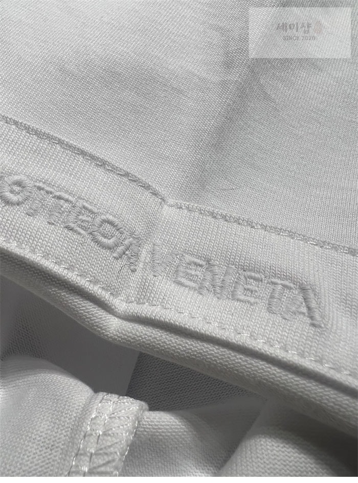 Bottega Veneta 보테가베네타 성냥 자수 파마 코튼 반팔 티셔츠 의류 10번 이미지