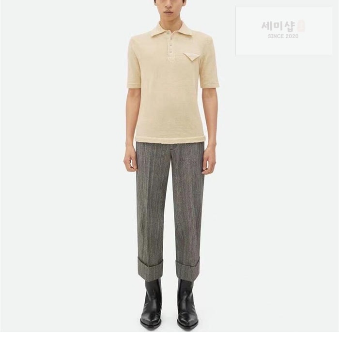 Bottega Veneta 보테가베네타 스트링슬림 라이트 린넨 폴로 셔츠 의류 2번 이미지