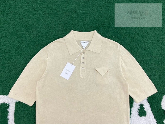 Bottega Veneta 보테가베네타 스트링슬림 라이트 린넨 폴로 셔츠 의류 8번 이미지