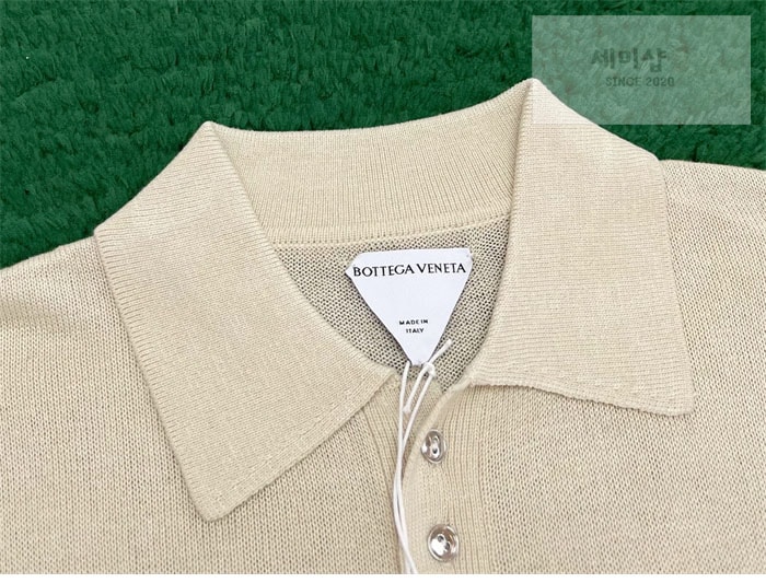 Bottega Veneta 보테가베네타 스트링슬림 라이트 린넨 폴로 셔츠 의류 9번 이미지