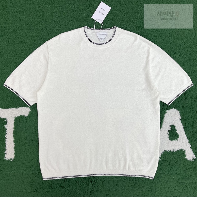 Bottega Veneta 보테가베네타 코튼 부클레 탑 의류 1번 이미지