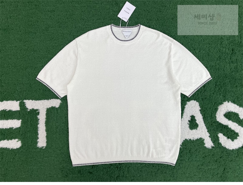 Bottega Veneta 보테가베네타 코튼 부클레 탑 의류 4번 이미지