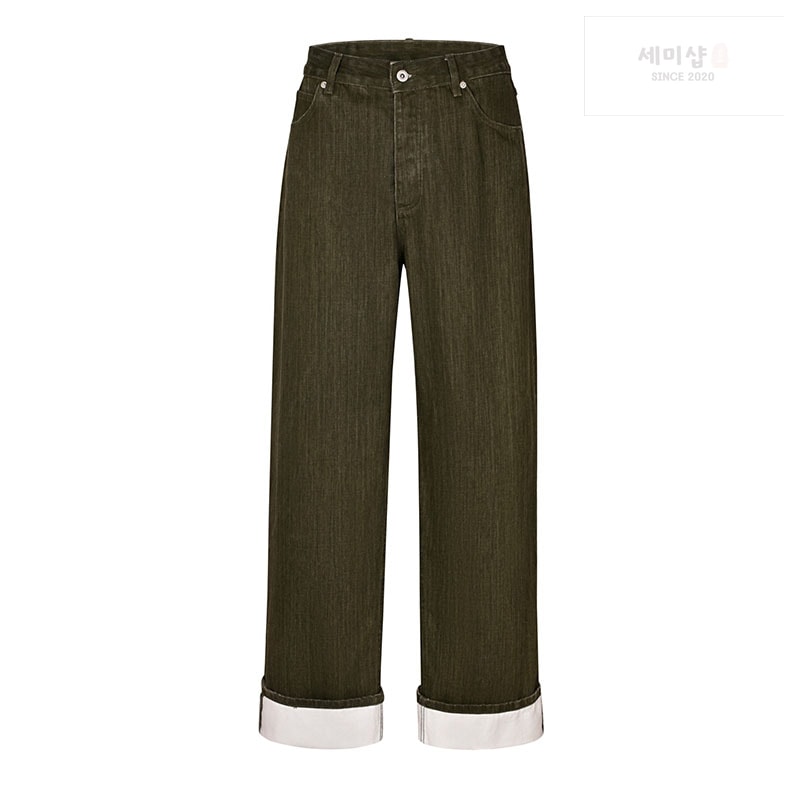 Bottega Veneta 보테가베네타 25SS 턴업 데님 팬츠 레플리카 1번 이미지 - 의류 | 세미샵 레플리카 사이트