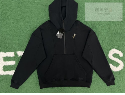 Saint Laurent 생로랑 로고 반집업 후디 의류 2번 이미지