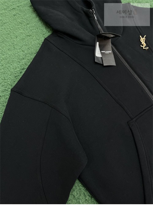 Saint Laurent 생로랑 로고 반집업 후디 의류 4번 이미지