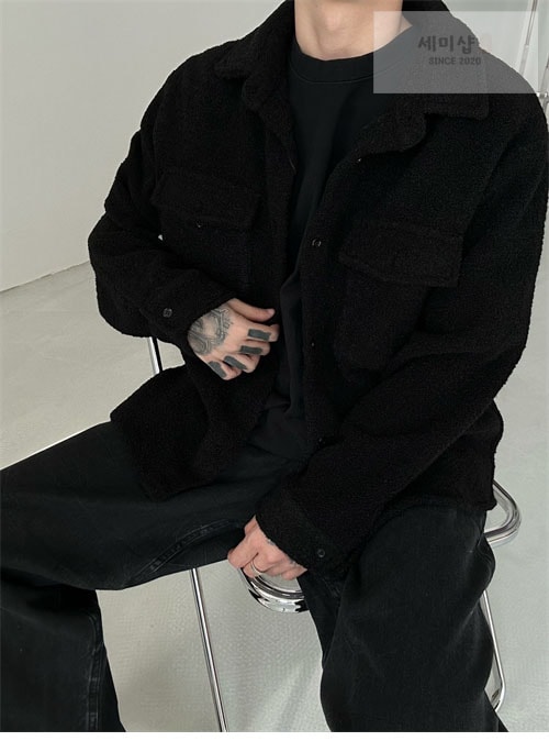 Saint Laurent 생로랑 울 블렌드 오버 셔츠 의류 2번 이미지