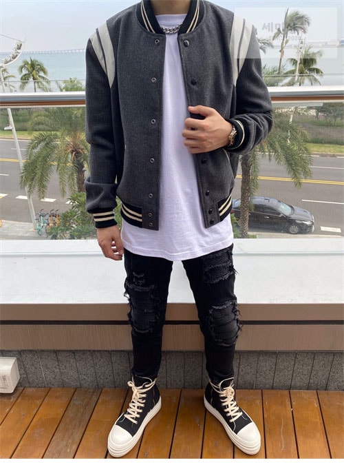 Saint Laurent 생로랑 울 테디 자켓 의류 7번 이미지