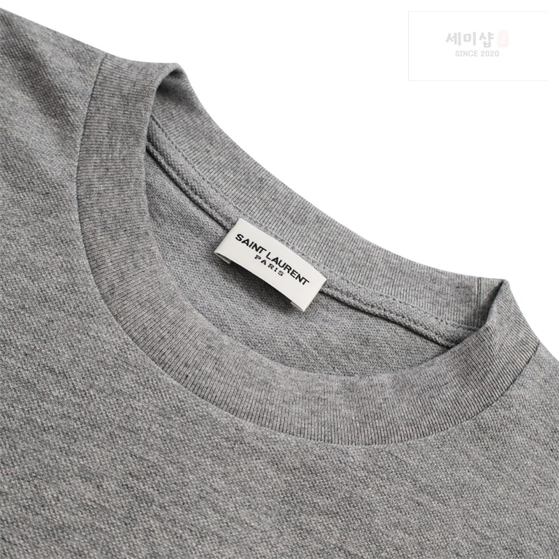 Saint Laurent 생로랑 카산드라 피케 반팔 티셔츠 블랙 의류 5번 이미지