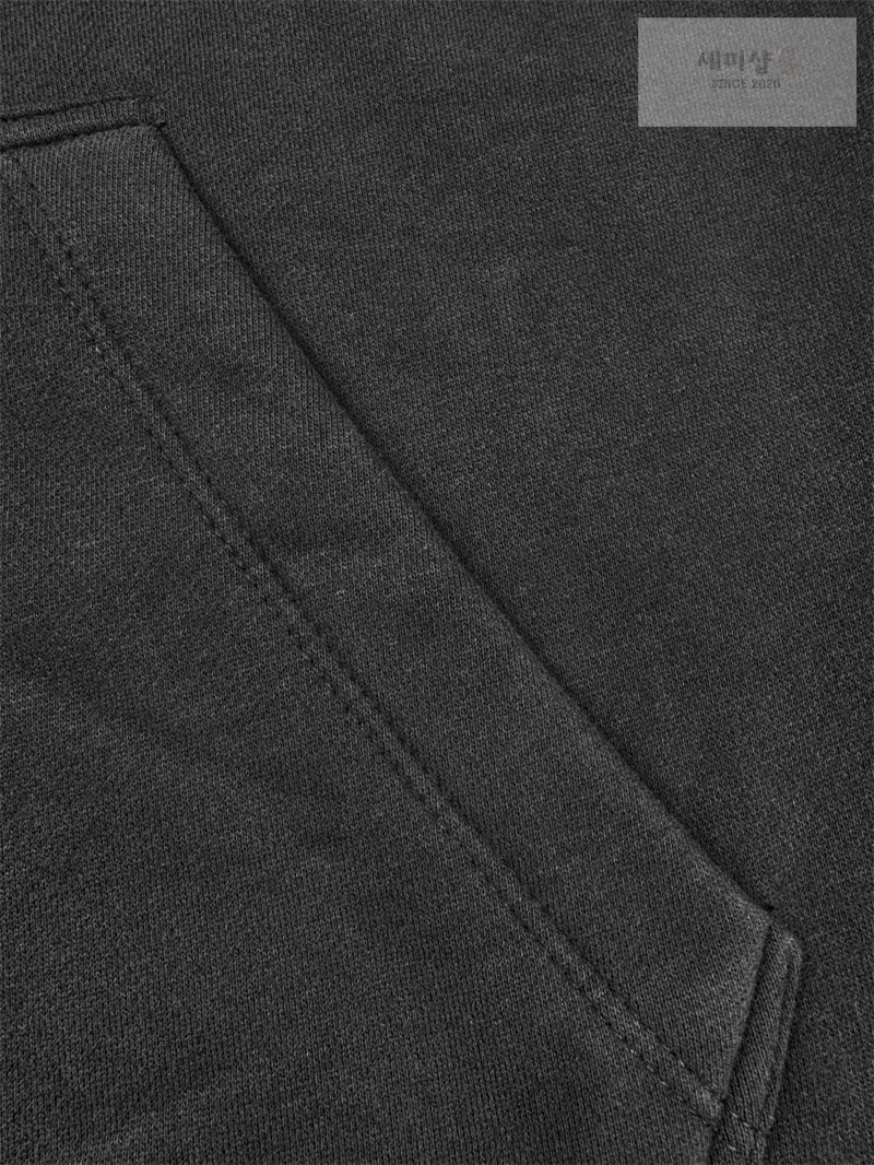 Saint Laurent 생로랑 토널 로고 자수 플리스 후드 의류 12번 이미지