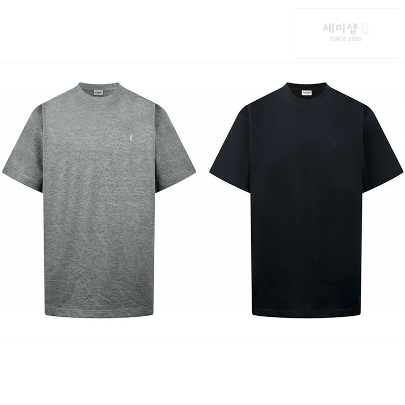 Saint Laurent 생로랑 CASSANDRE 피케 반팔 티셔츠 의류 1번 이미지