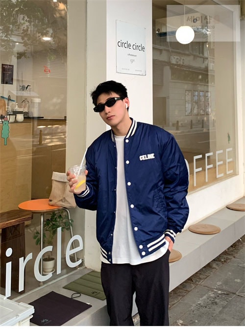 C E L I N E 셀린느 로고 패치 봄버 테디 블루종 자켓 의류 14번 이미지