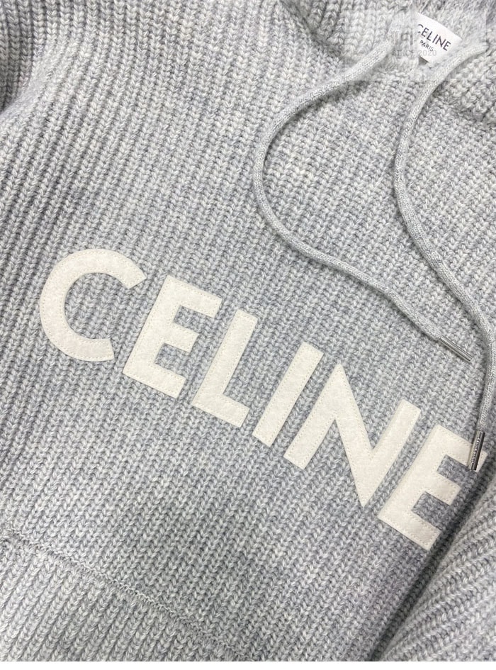 C E L I N E 셀린느 립드 울 오버사이즈 스웨터 후드 의류 19번 이미지