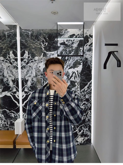 C E L I N E 셀린느 타탄 오버셔츠 의류 10번 이미지
