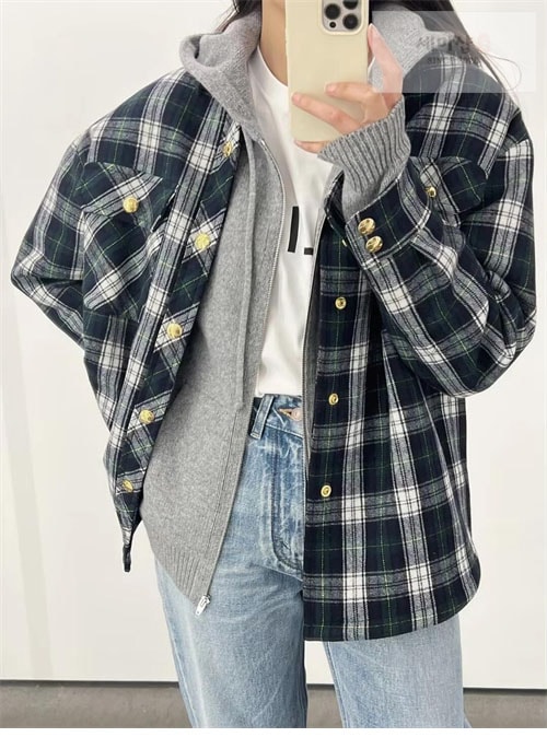 C E L I N E 셀린느 타탄 오버셔츠 의류 11번 이미지