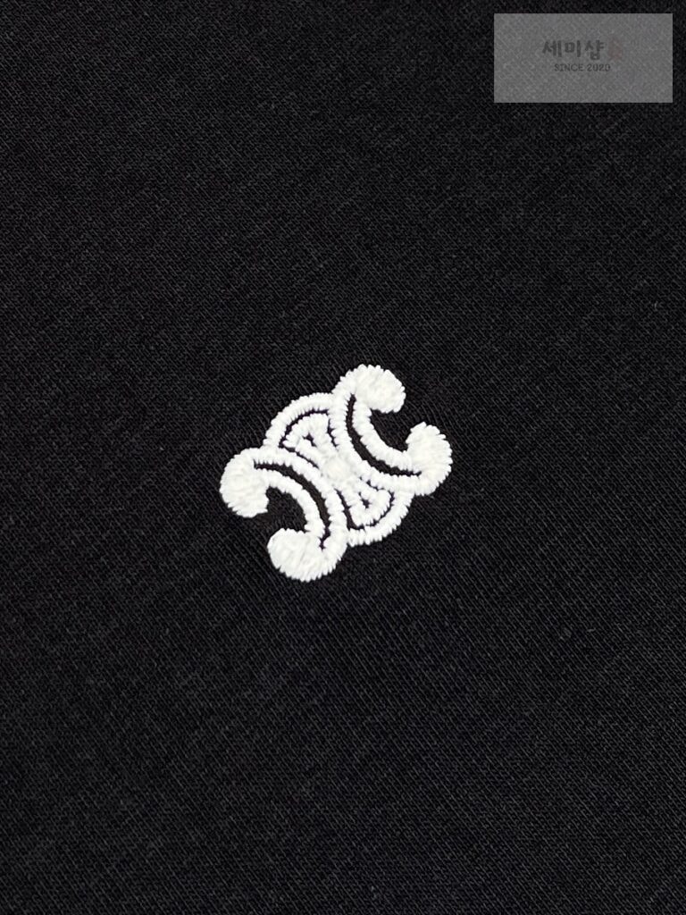 C E L I N E 셀린느 트리오페 스몰 로고 루즈핏 반팔 티셔츠 “2COLOR” WHITE 의류 11번 이미지