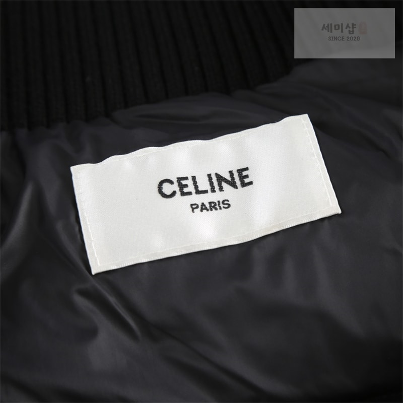 C E L I N E 셀린느 트리옹프 로고 슬리브리스 다운 질렛 패딩 조끼 베이지 의류 13번 이미지