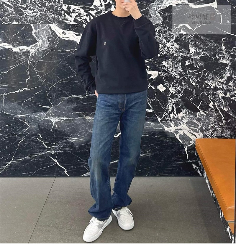 C E L I N E 셀린느 트리옹프 롱 슬리브 코튼 저지 티셔츠 의류 2번 이미지