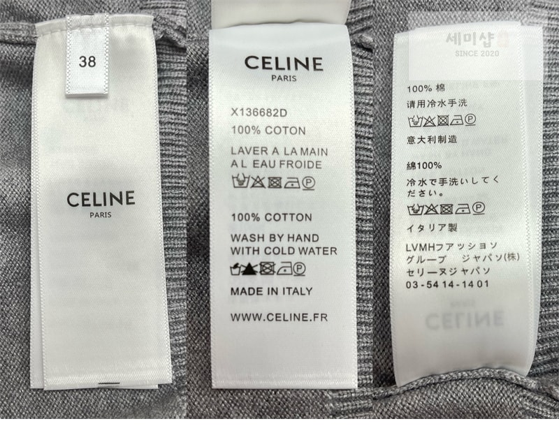C E L I N E 셀린느 파인 코튼 폴로 스웨터 의류 12번 이미지