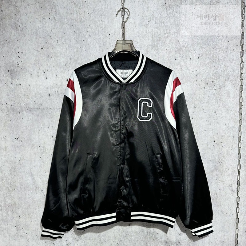 C E L I N E 셀린느 24FW 사틴 바시티 자켓 의류 1번 이미지