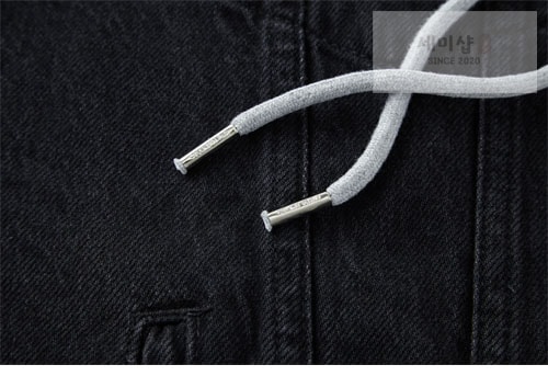 C E L I N E 셀린느 24FW 차콜 워시 로그 데님 후드 자켓 의류 12번 이미지