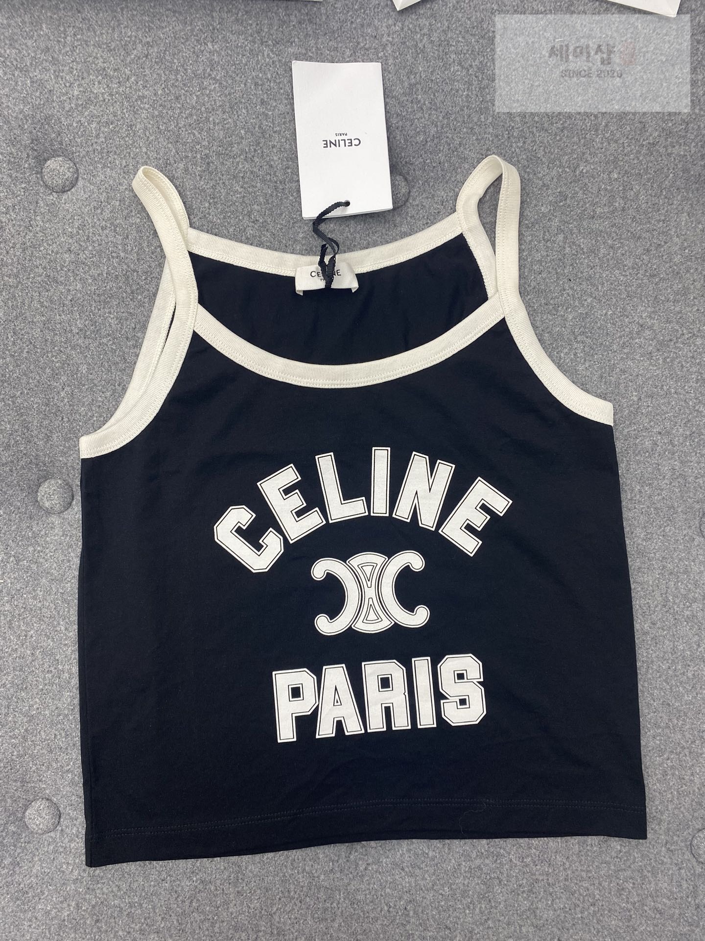 C E L I N E 셀린느 24SS PARIS 크롭 탱크 탑 의류 5번 이미지