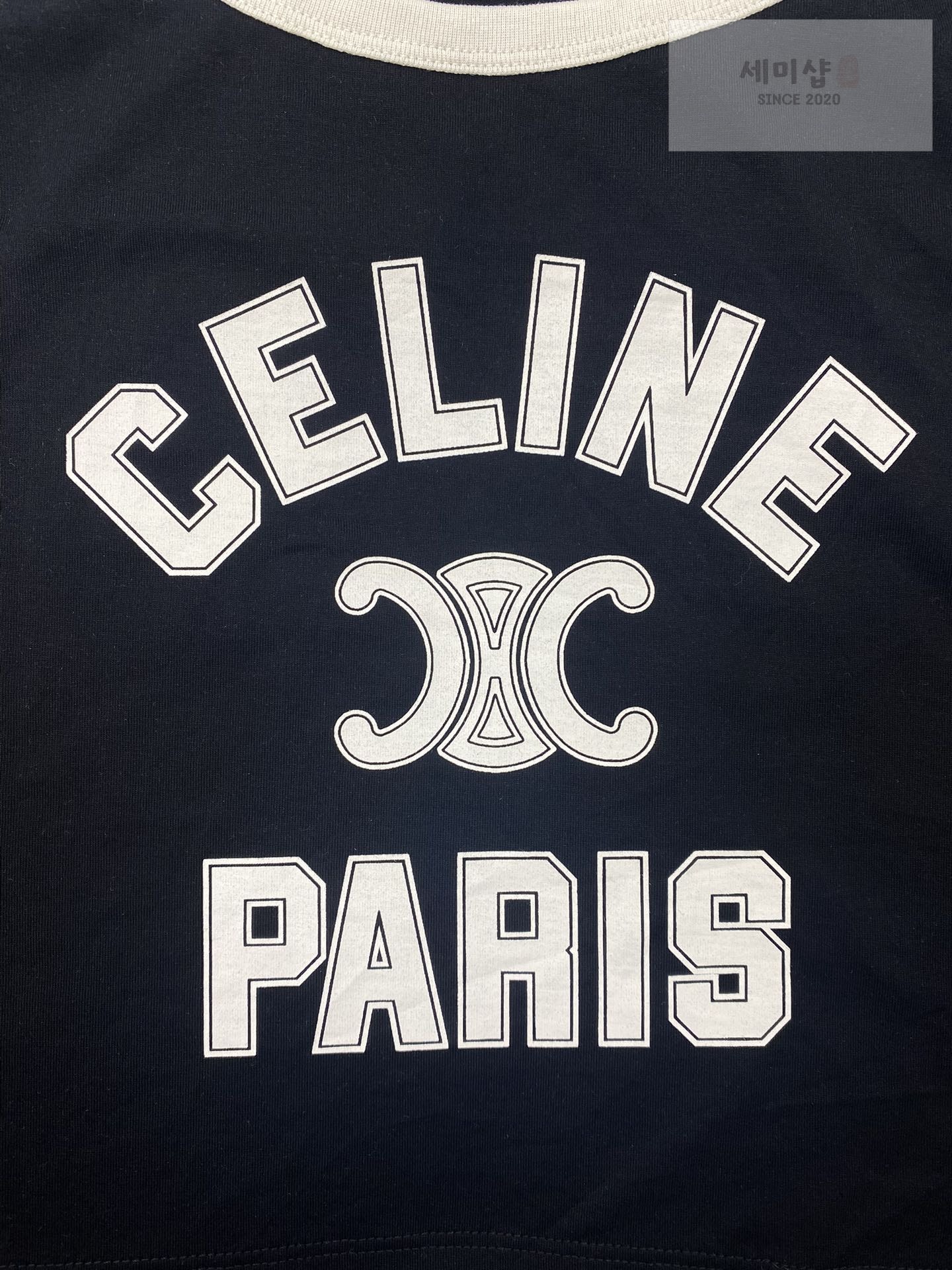 C E L I N E 셀린느 24SS PARIS 크롭 탱크 탑 의류 8번 이미지