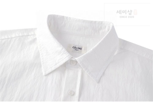 C E L I N E 셀린느 24ss 트리옹프 로고 자수 린넨 셔츠 의류 18번 이미지