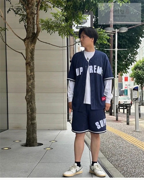 Supreme 슈프림 울트라스웨이드 메쉬 숏 팬츠 네이비 의류 3번 이미지
