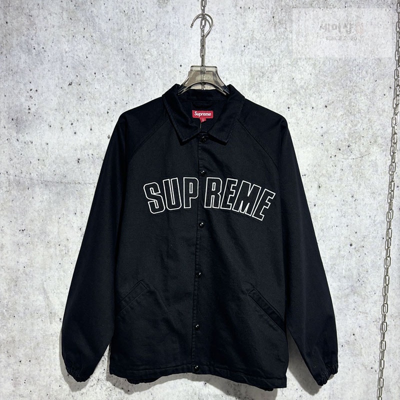 Supreme 슈프림 24SS 아크 데님 코치 자켓 블랙 의류 1번 이미지