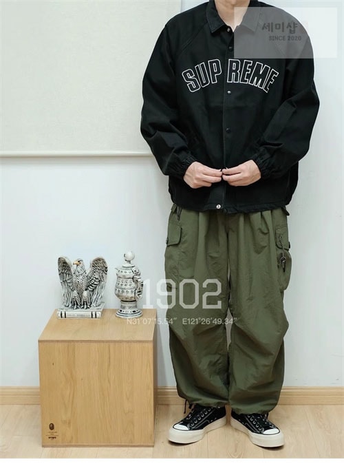 Supreme 슈프림 24SS 아크 데님 코치 자켓 블랙 의류 20번 이미지