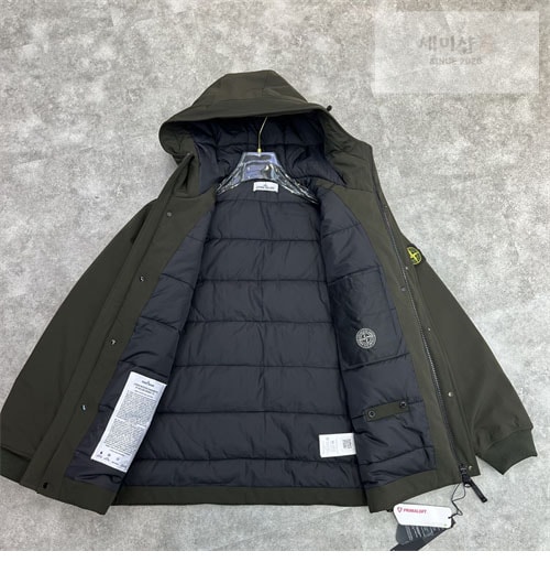 Stone Island 스톤아일랜드 마이크로 트윌 프리마로프트 후드 자켓 의류 4번 이미지