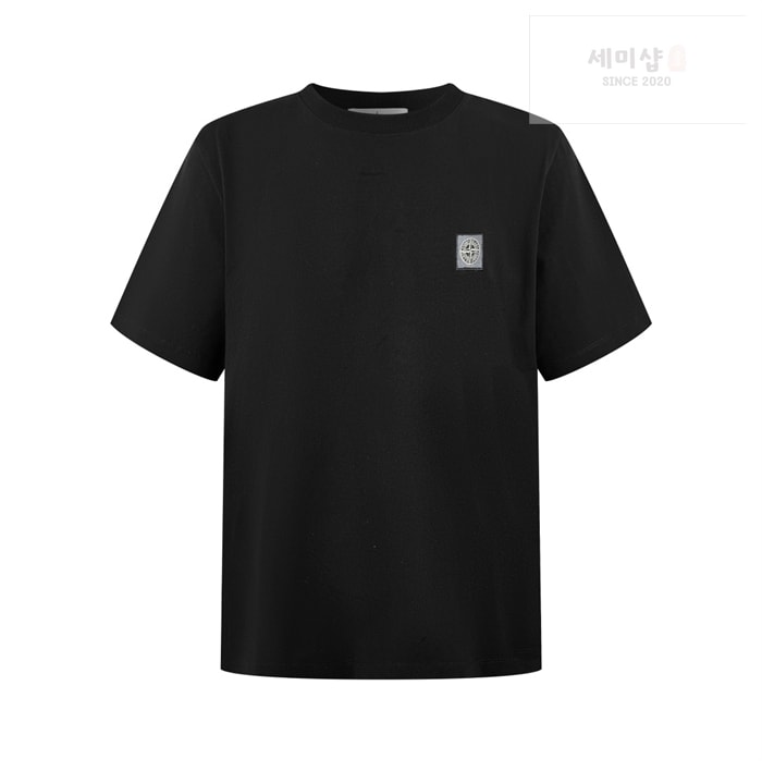 Stone Island 스톤아일랜드 오가닉 코튼 피사토 이펙트 저지 반팔 티셔츠 의류 3번 이미지