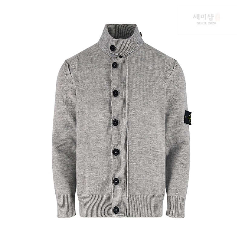 Stone Island 스톤아일랜드 와펜 하이넥 버튼 니트 스웨터 의류 11번 이미지